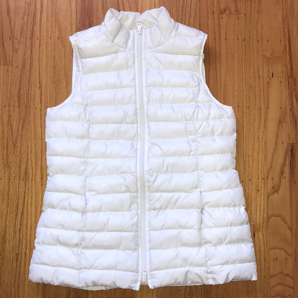 J.jill white puffer vest